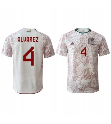 Mexico Edson Alvarez #4 Replica Away Stadium Shirt World Cup 2022 Short Sleeve
